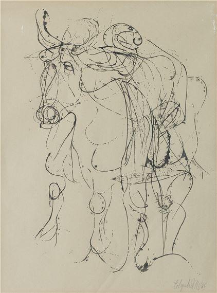 Bull by Robert Colquhoun, 1955