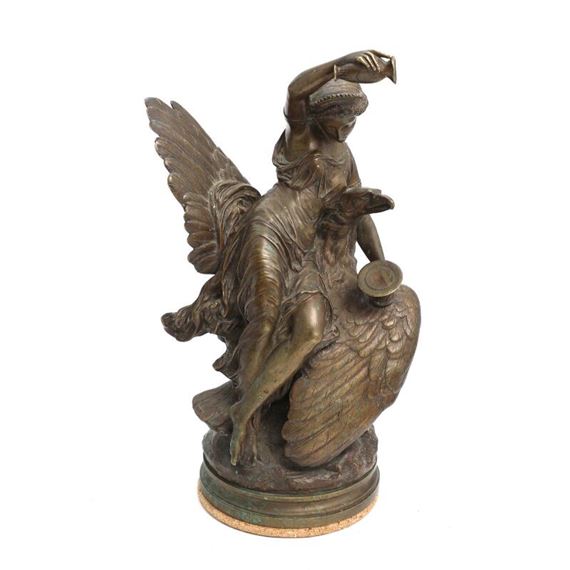 “Hebe and Jupiter's Eagle”. - Louis Charles Hippolyte Buhot