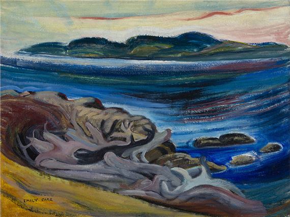 Shoreline by Emily Carr, dated circa 1936