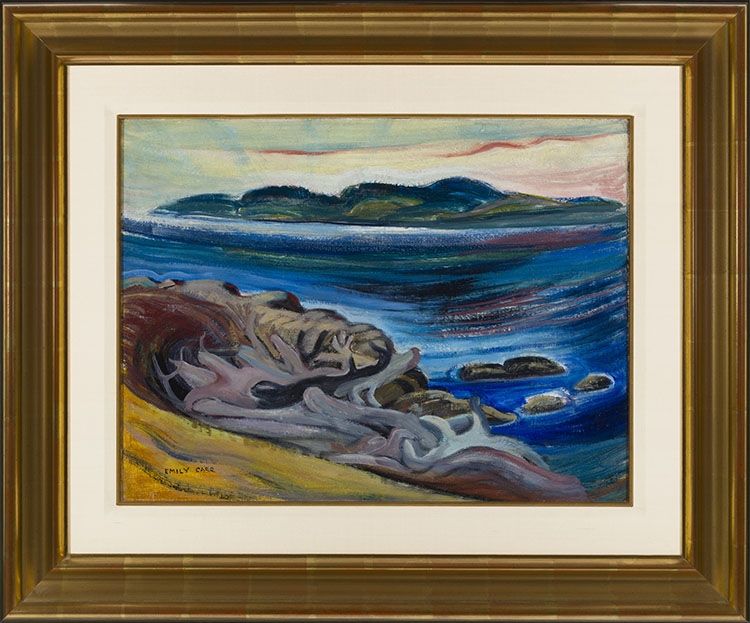 Artwork by Emily Carr, Shoreline, Made of oil on canvas
