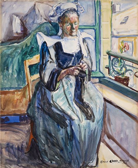 Woman Knitting — Repose #3