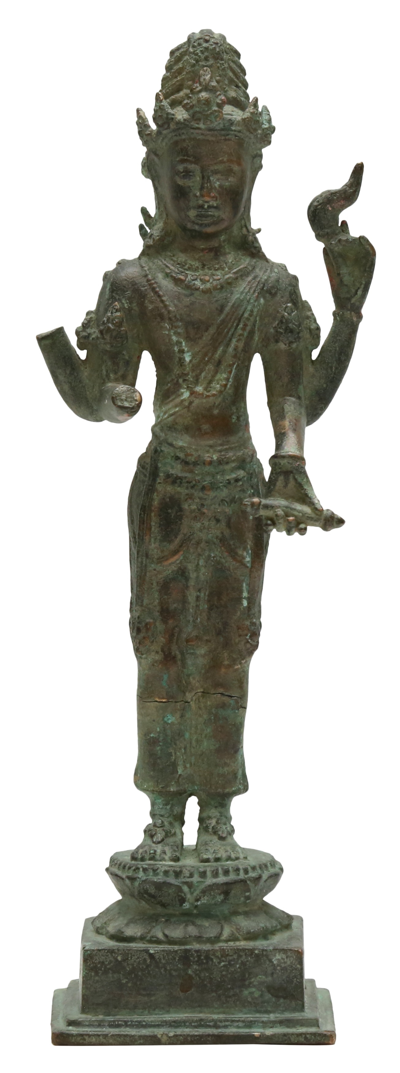 Artwork by Thai School, 8th Century, A THAI BRONZE FIGURE OF AVALOKITESHVARA, Made of Bronze
