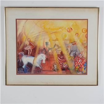 Carola Gough, Watercolor & Gouache on Paper, Signed - Carola Laurel Gough