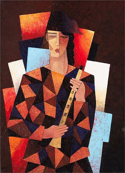 L’arlequin musicien. by Jacques Henri Guyot