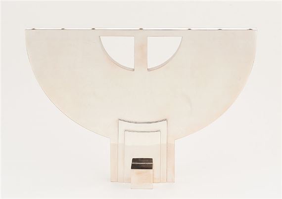 Chandelier Menorah en argent. - Hans Hollein