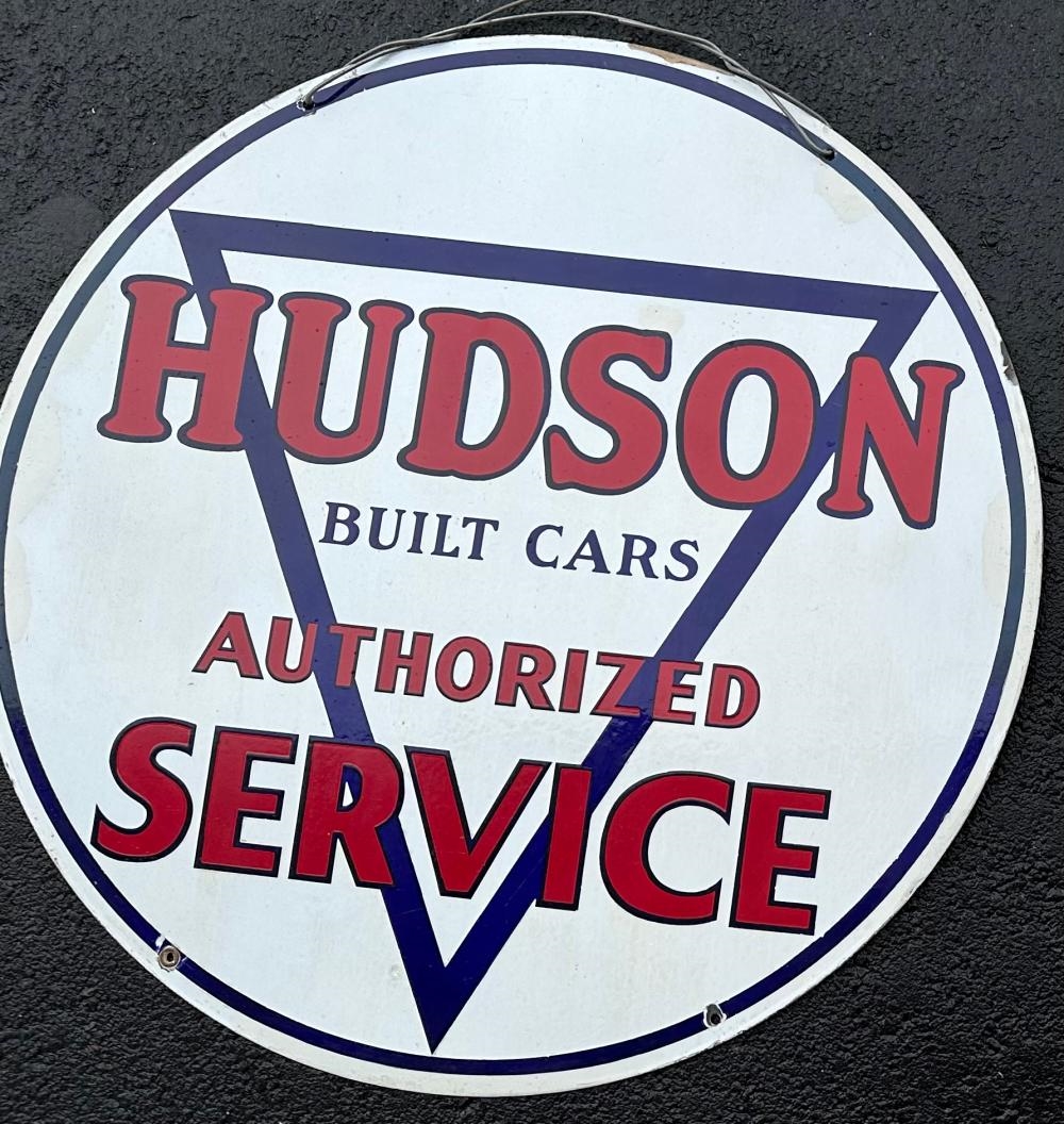 Hudson | Hudson Authorized Service porcelain sign | MutualArt