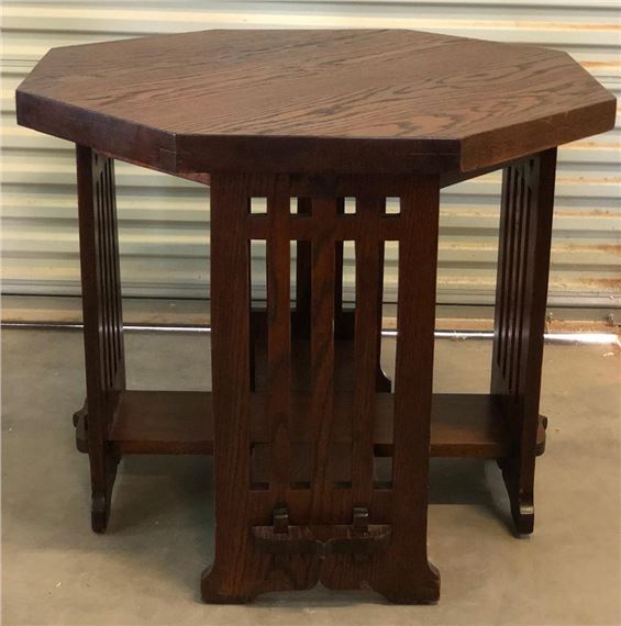Charles Limbert | Limbert Octagonal Oak Library Table | MutualArt