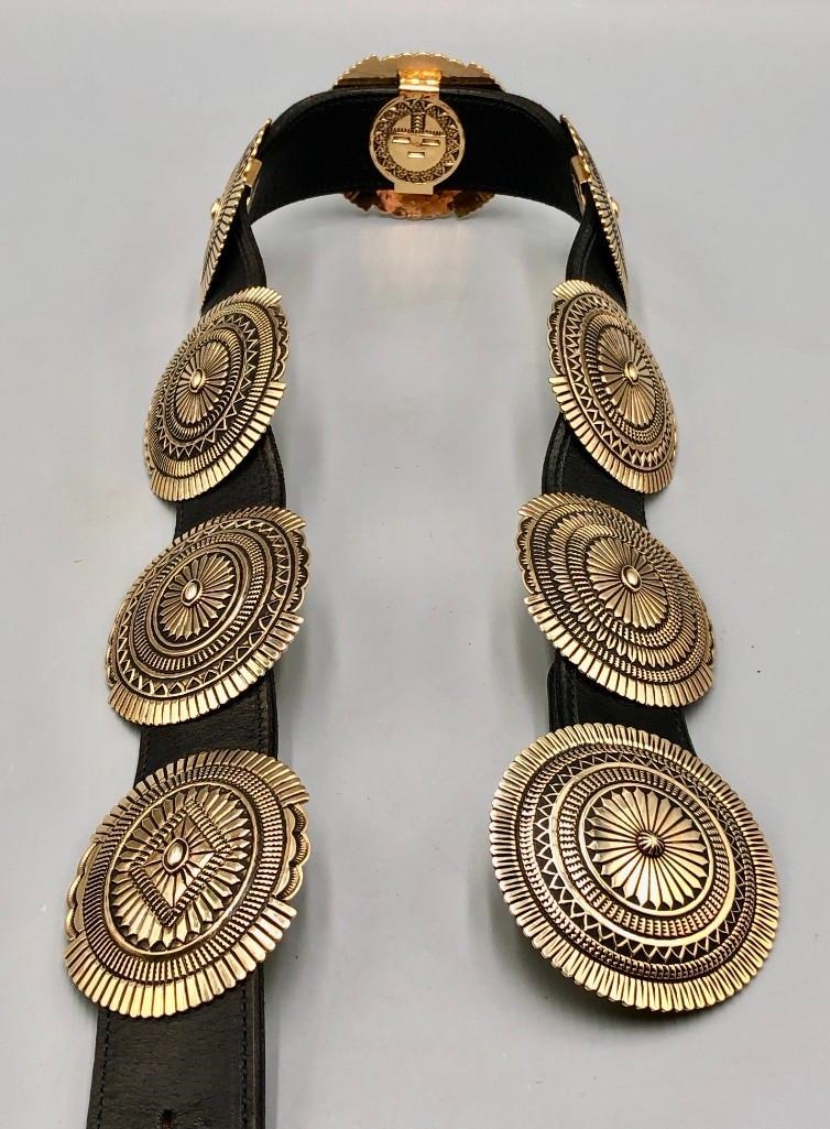 Sunshine Reeves | 21.75 Ounce Solid Gold Concho Belt By Sunshine Reeves ...