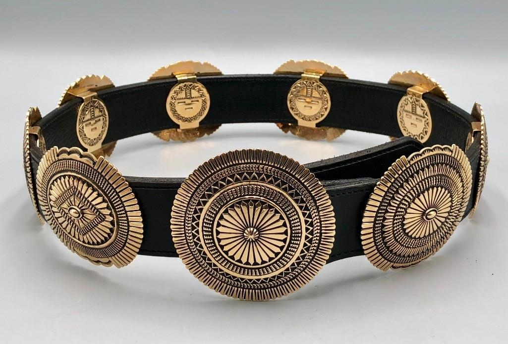 Sunshine Reeves | 21.75 Ounce Solid Gold Concho Belt By Sunshine Reeves ...