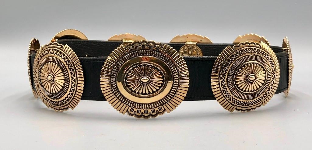 Sunshine Reeves | 21.75 Ounce Solid Gold Concho Belt By Sunshine Reeves ...