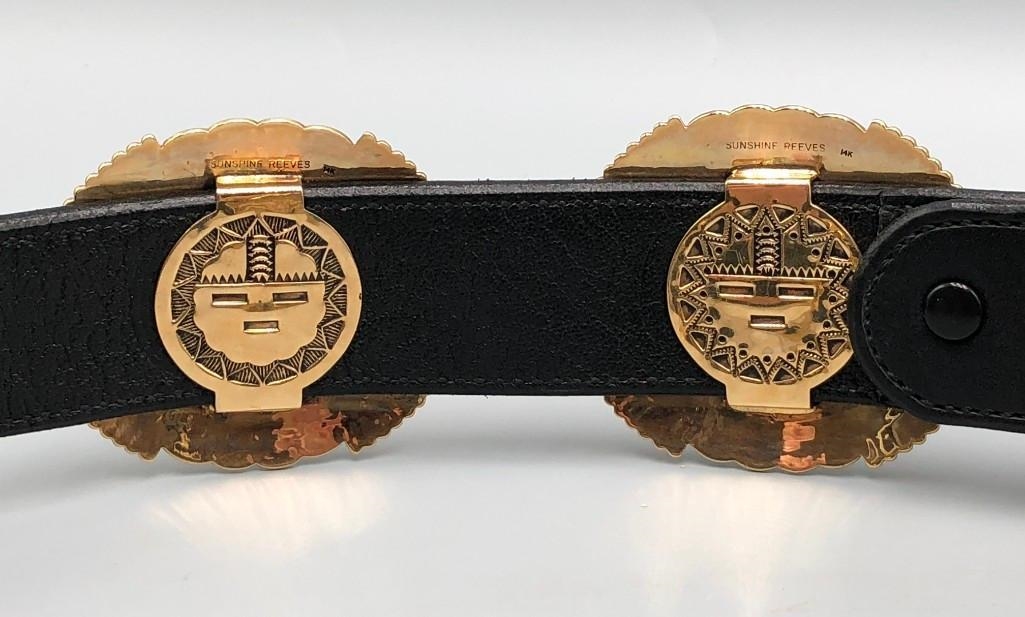 Sunshine Reeves | 21.75 Ounce Solid Gold Concho Belt By Sunshine Reeves ...