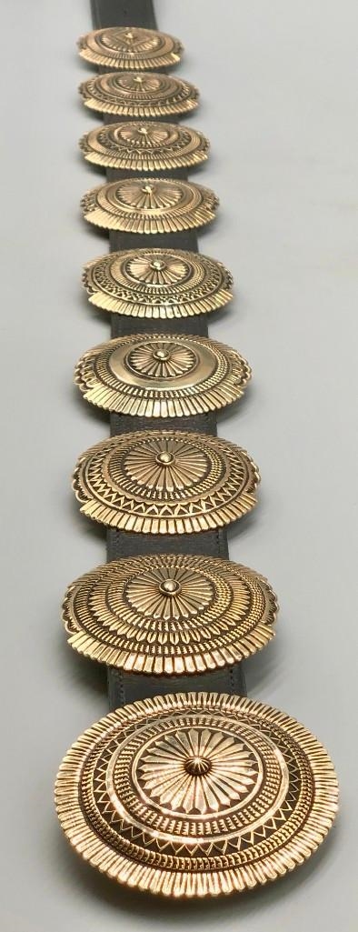 Sunshine Reeves | 21.75 Ounce Solid Gold Concho Belt By Sunshine Reeves ...