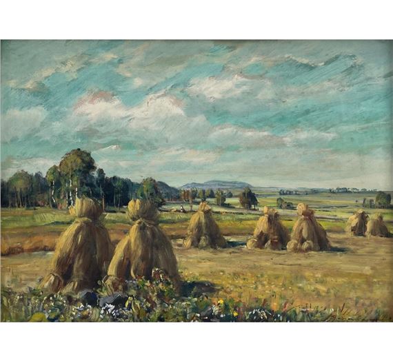 Ve žních by Karel Schauer, 1948