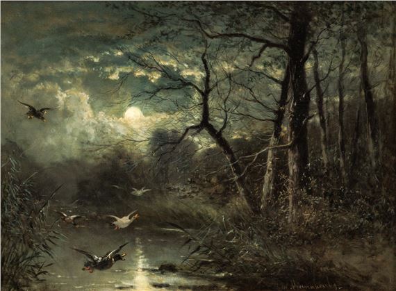 Paysage / clair de lune by Edward Moerenhout