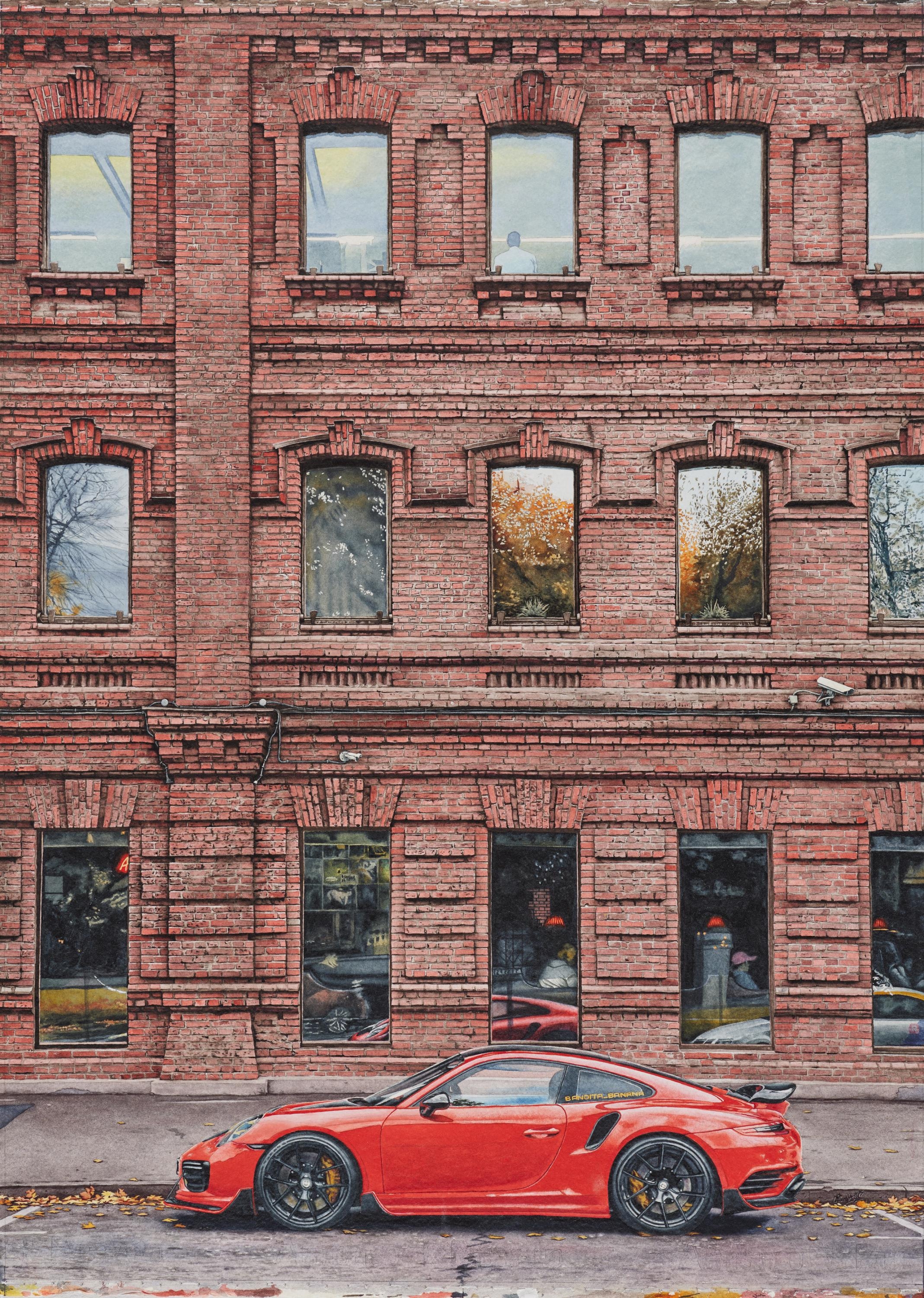 Artwork by Mikail Starchenko, Epic Fall, Made of Watercolour