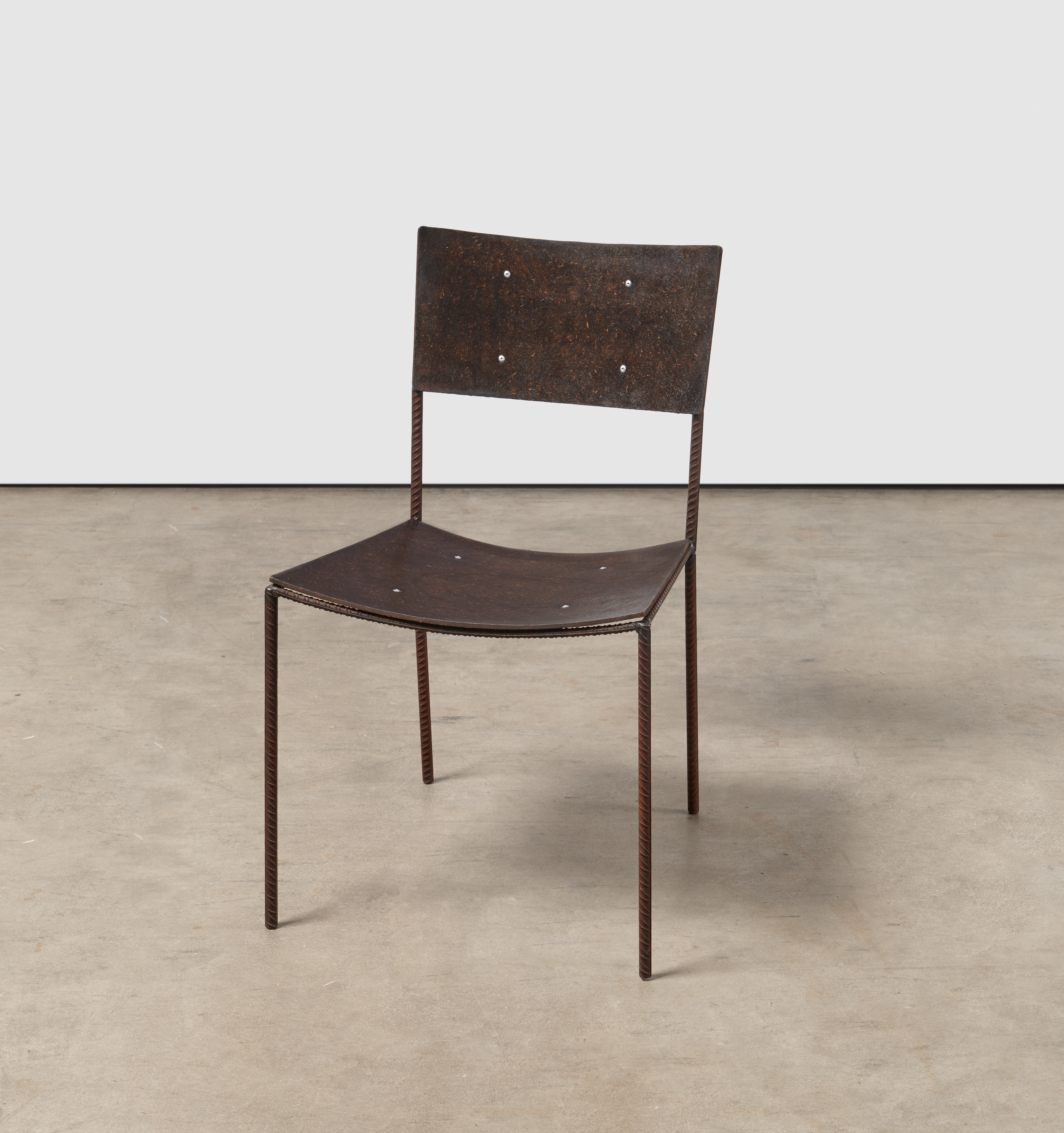 Artwork by Franz West, Stuhl, Made of steel, black