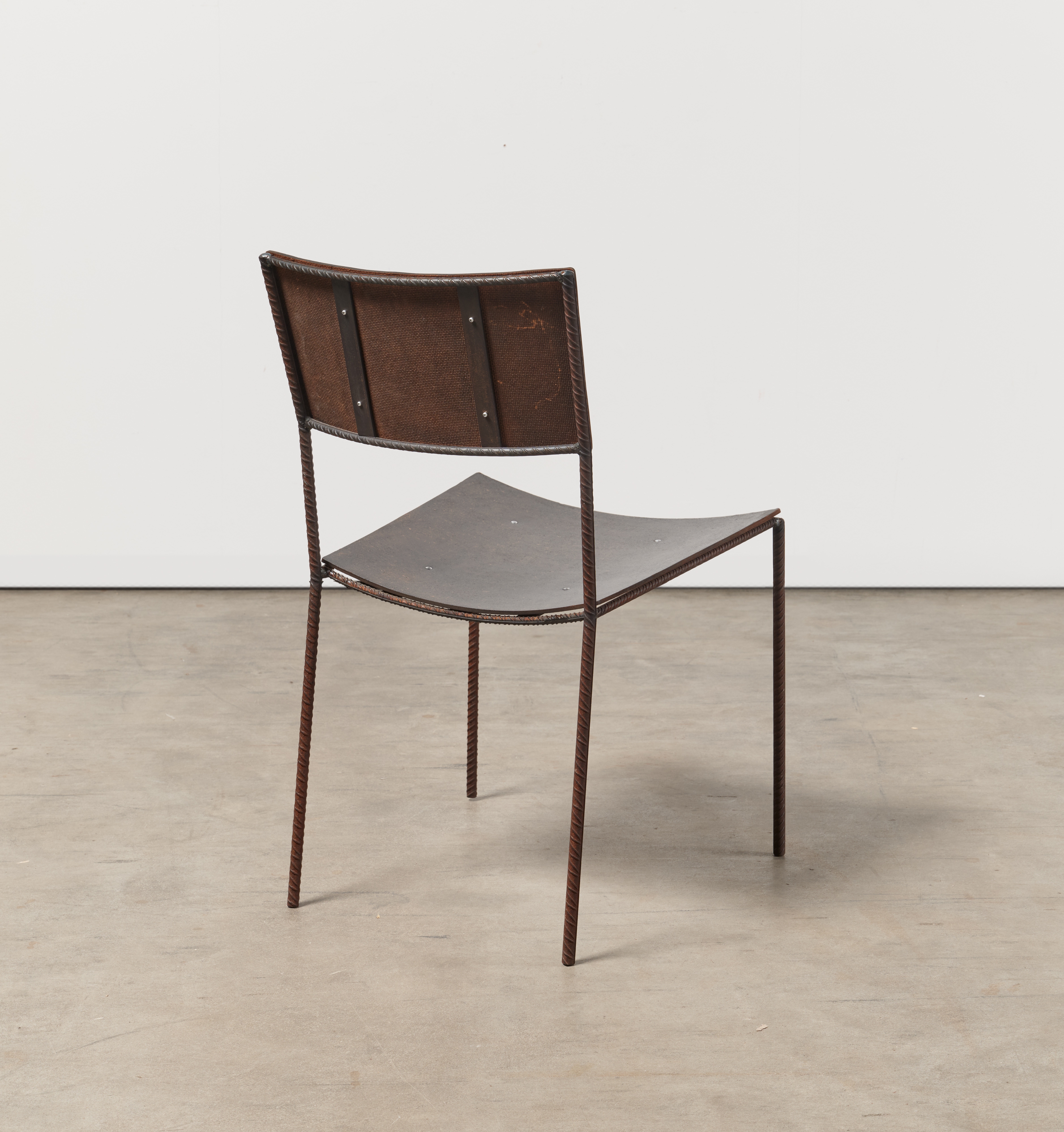 Artwork by Franz West, Stuhl, Made of steel, black