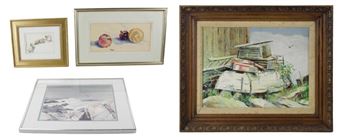 Oil on Canvas and Watercolors - Bernard Gerstner