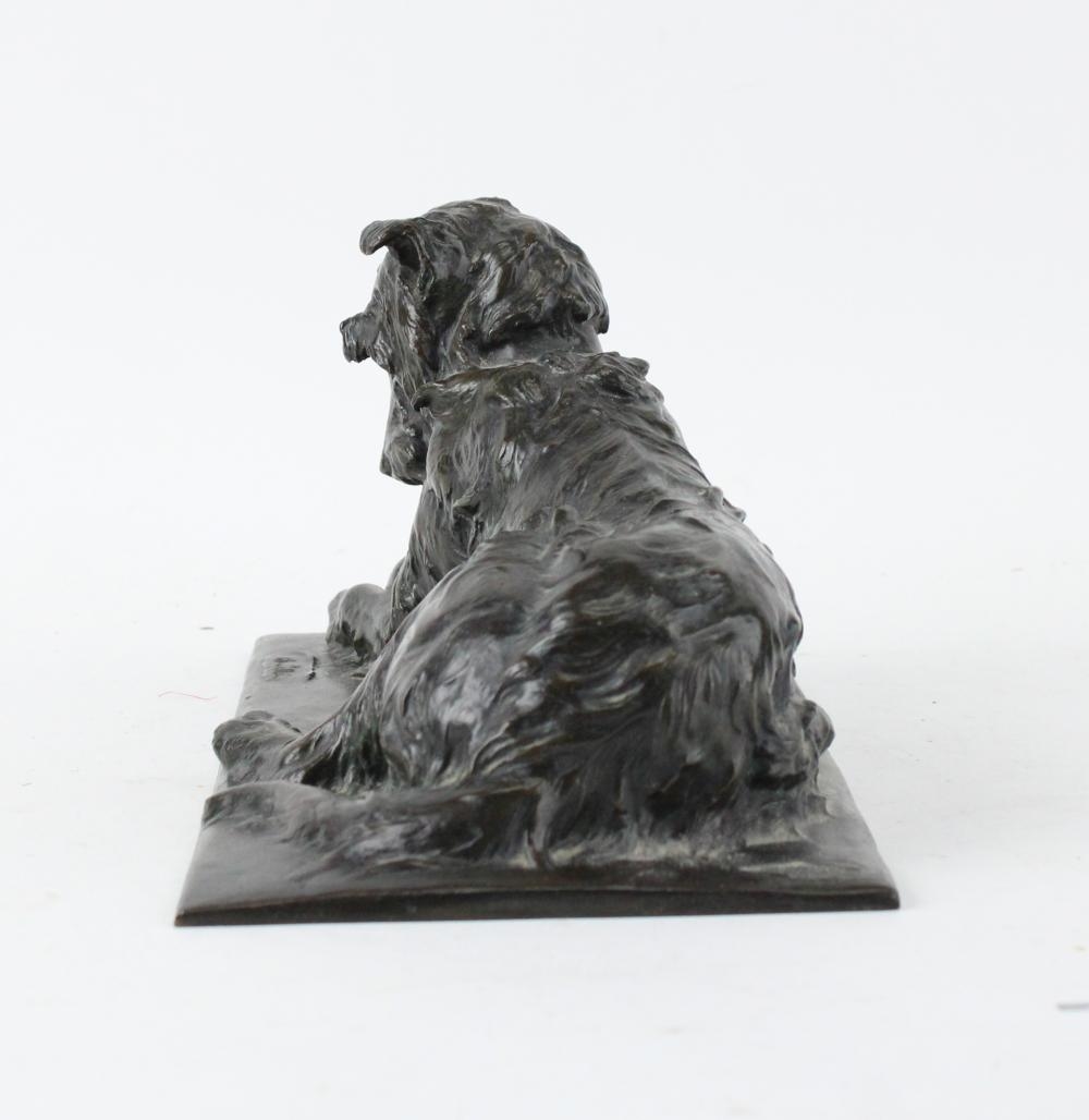 Artwork by Charles Paillet, Les Deux Amis (The Two Friends), Made of Bronze Sculpture