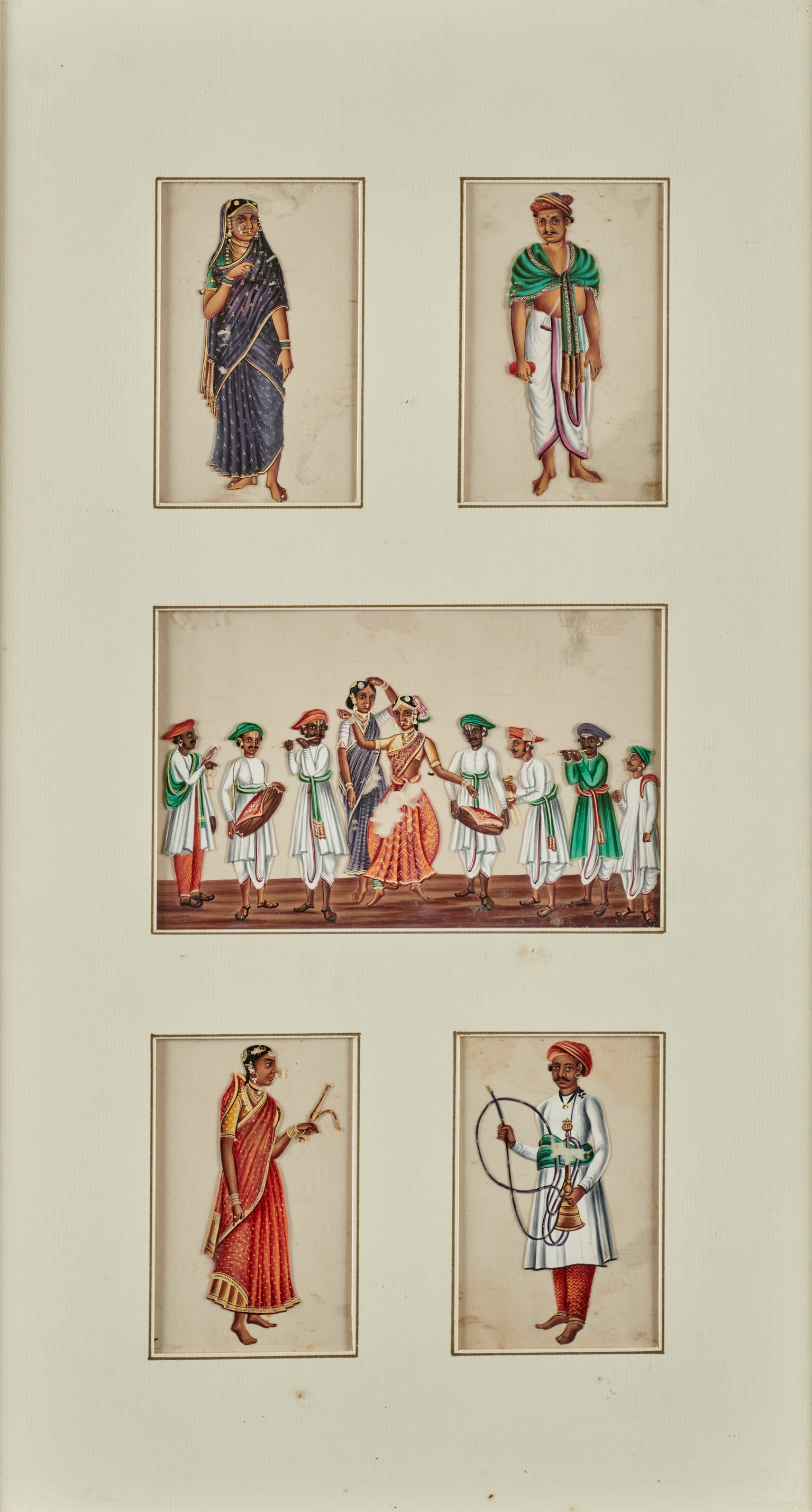 Indian School, 19th Century | A Set of 19 Mica Paintings of Trades and ...