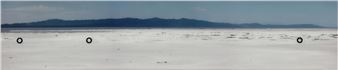“The 3 dots in the i's in the sentence I Miss Sol LeWitt (Great Salt Lake #5)” - Nikolaj Recke