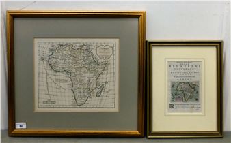 Two framed maps - Giovanni Botero