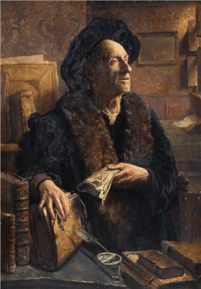 Léon Brunin | the portrait of a Renaissance scholar | MutualArt