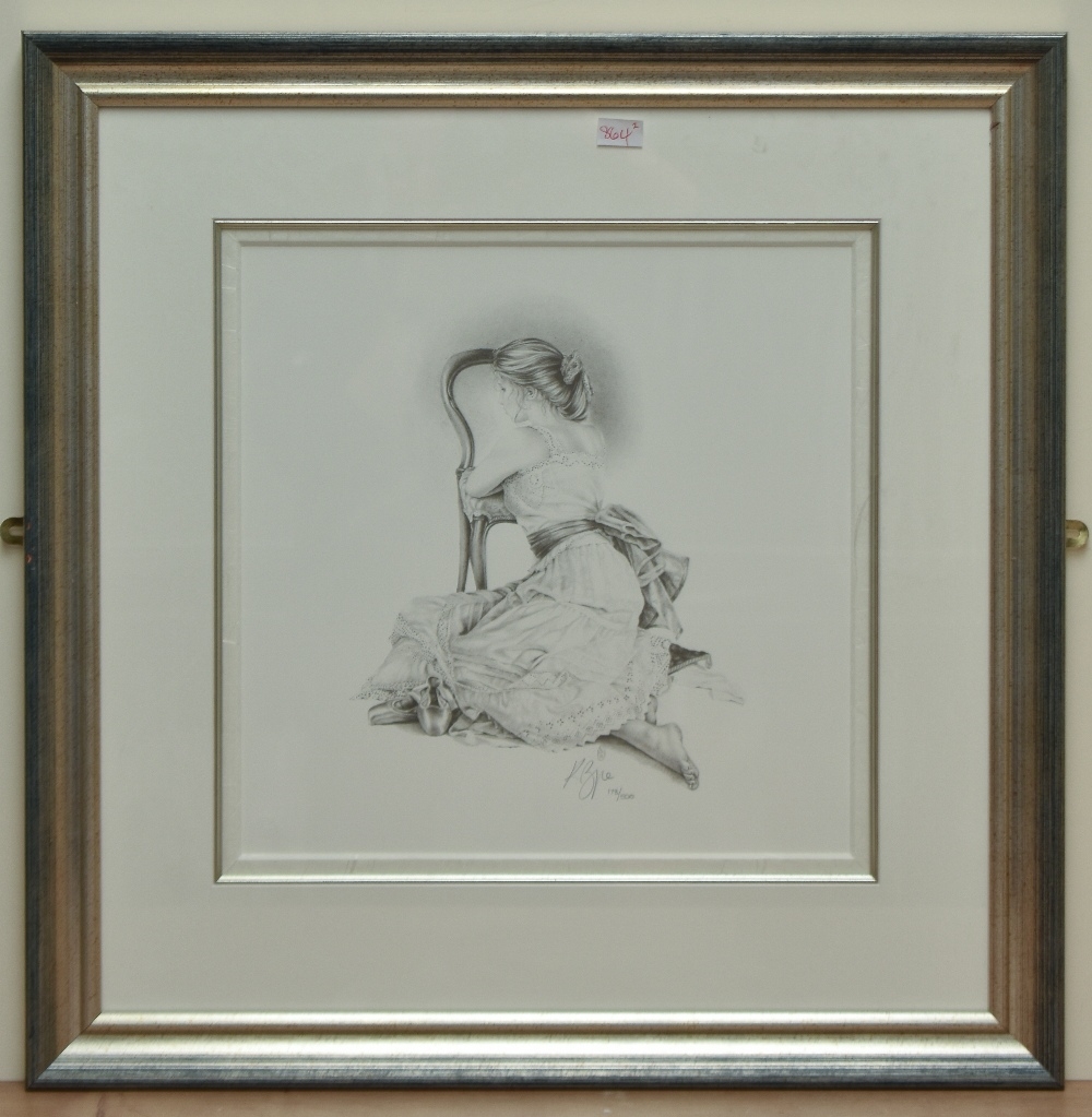 Kay Boyce | a pair of limited edition monochrome print Louisa I and ...