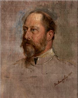 A Portrait Study of King Edward VII - Heinrich von Angeli