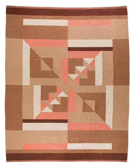 Greta Skogster-Lehtinen, A Finnish flat weave carpet for Kodiksamin Mattokutomo.1930-tal. Circa 250 x 196 cm by Greta Skogster-Lehtinen, 1930