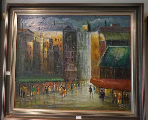 Street Scene by Charles Edward Hopgood, 1974