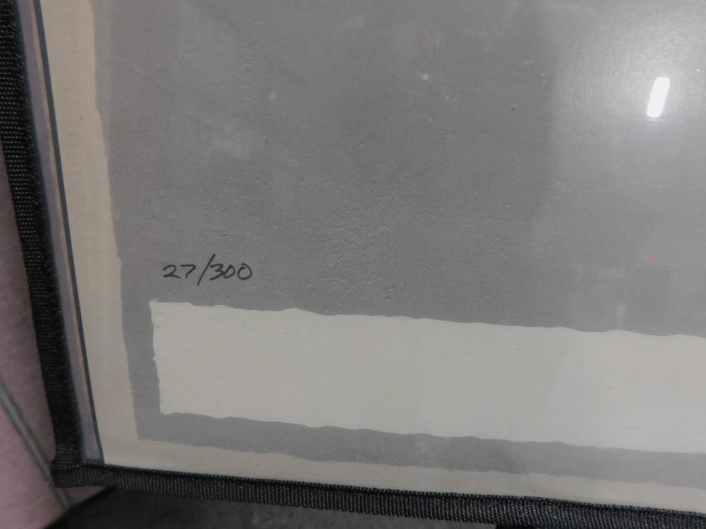 Artwork by Dennis Simon, Vintage Motorcycle Rally, Made of color printed on paper