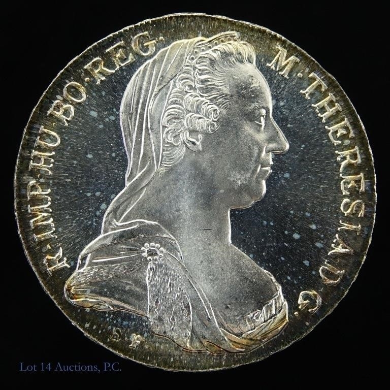 Kobe Matthys | 1780 Vienna Silver Maria Theresa Thaler (GEM PR (1740 ...