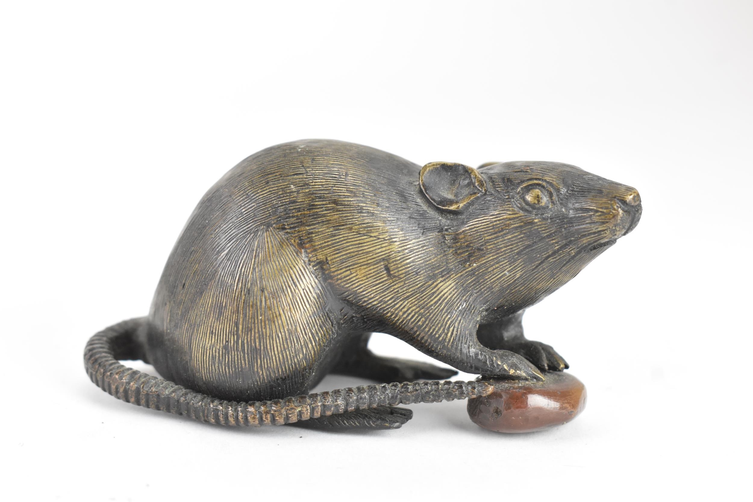 Okimono | Two Japanese Meiji period bronze Okimono of Rats | MutualArt