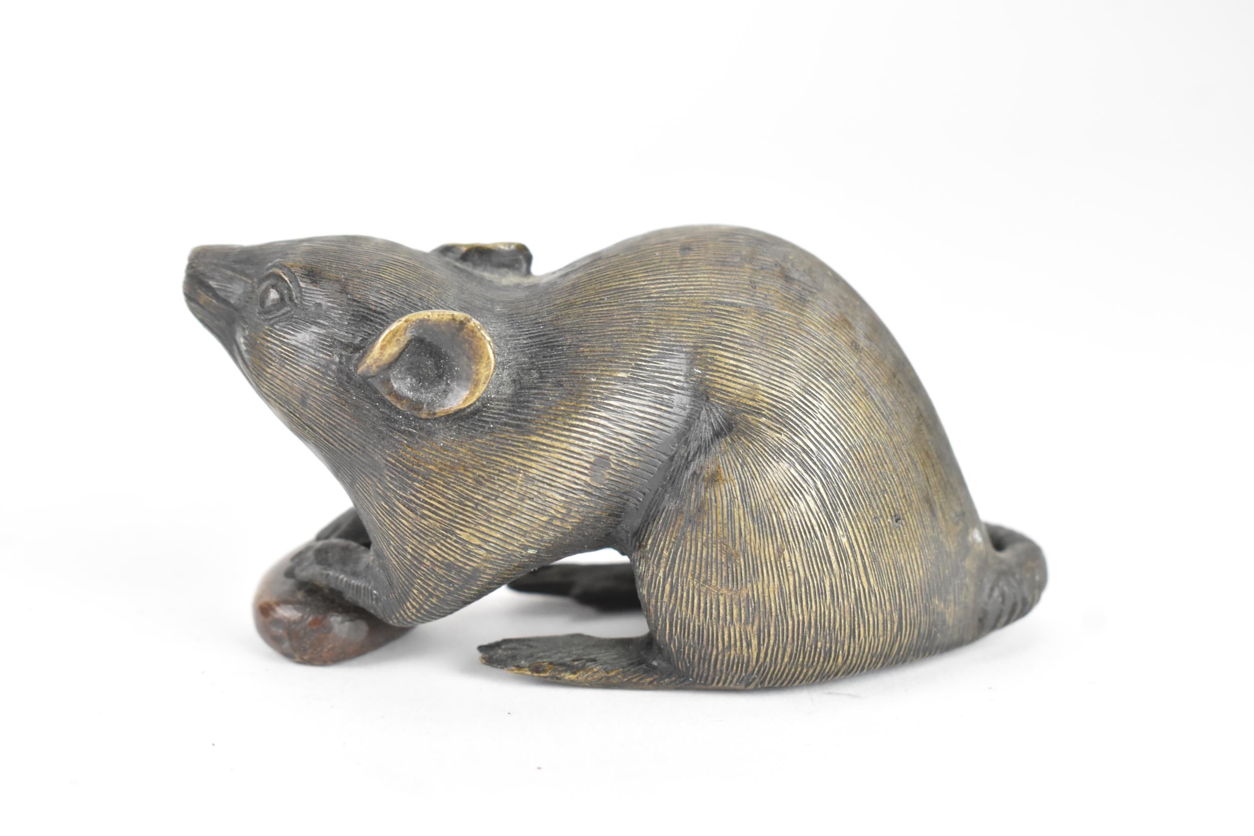 Okimono | Two Japanese Meiji period bronze Okimono of Rats | MutualArt