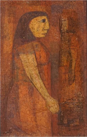 FIGURA EN OCRE - Leónidas Gambartes