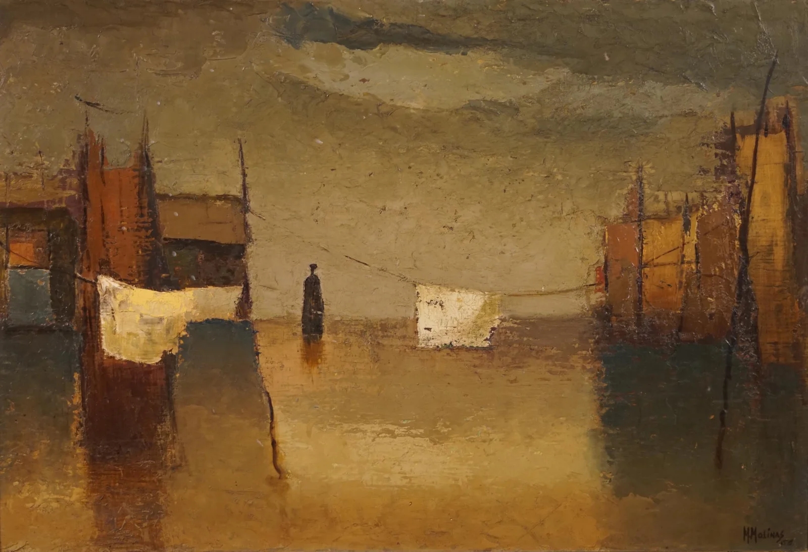 Artwork by Matias Molinas, ISLEÑA, Made of oil on hardboard