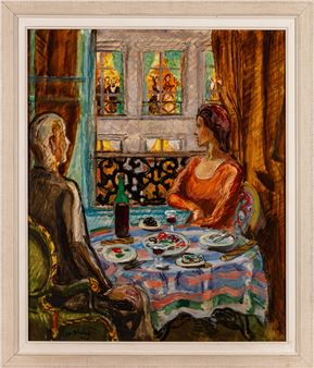 Selskap hos Bouchardon - Per Krohg