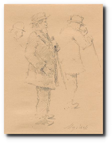 219. Studie muže by Josef Václav Myslbek