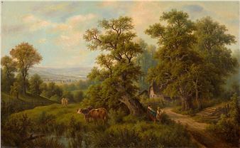 1. Letní idylická krajina - Alois Bubák