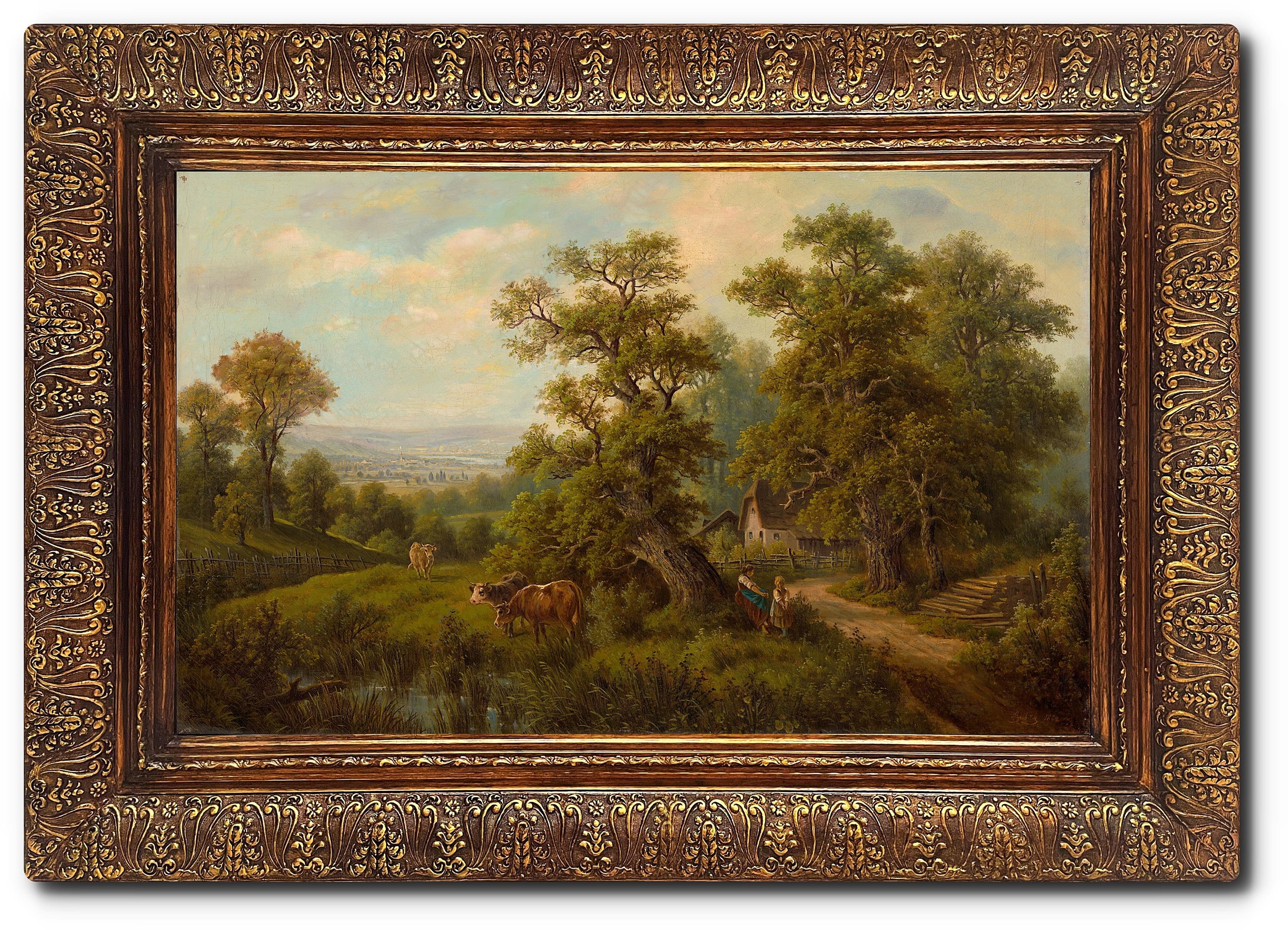 Artwork by Alois Bubák, 1. Letní idylická krajina