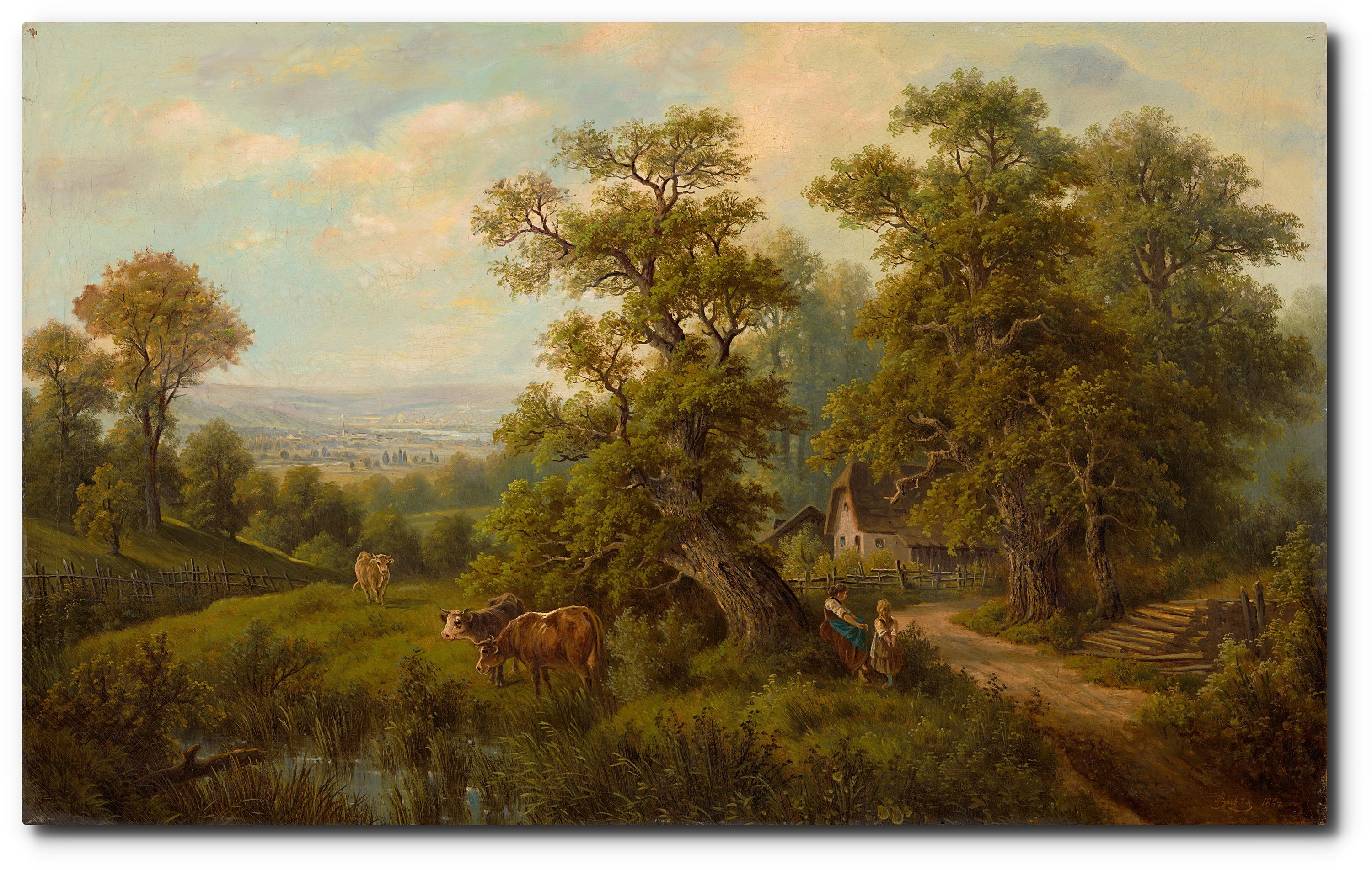 Artwork by Alois Bubák, 1. Letní idylická krajina