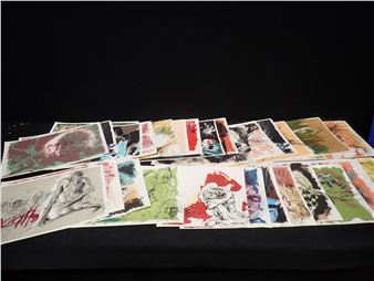 Ensemble de 32 ies illustrant les chansons de Léo FERRE - Jacques Pesnard