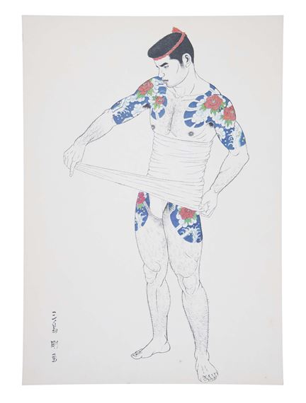 三島剛　GO MISHIMA 若者　原画　薔薇族 三島剛 GO MISHIMA 若者 原画 薔薇族 三島剛 GO MISHIMA 若者 原画