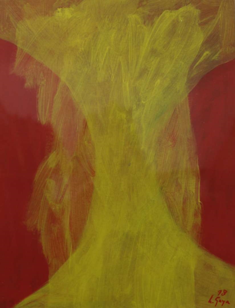 Artwork by Herly Gaya, The earth to be, Made of acrylverf op papier