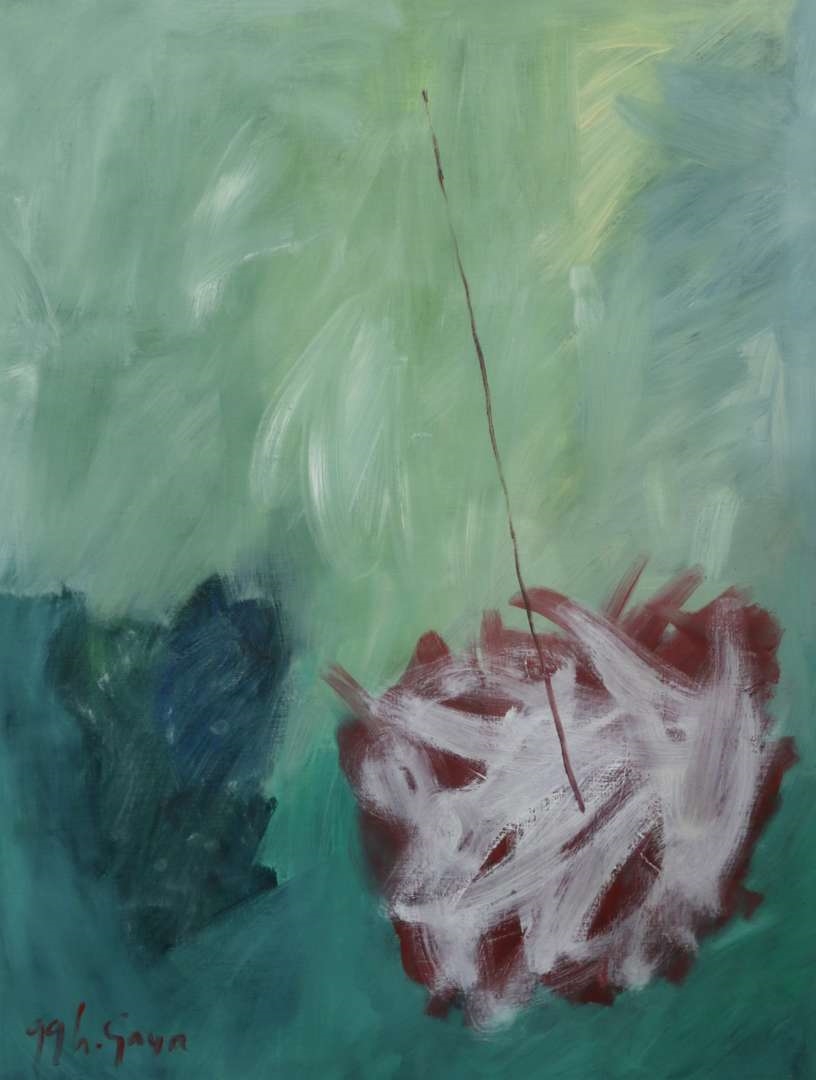 Artwork by Herly Gaya, Zonder titel, Made of acrylverf op papier