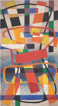 Bold geometric shapes, vibrant colors - James Guy