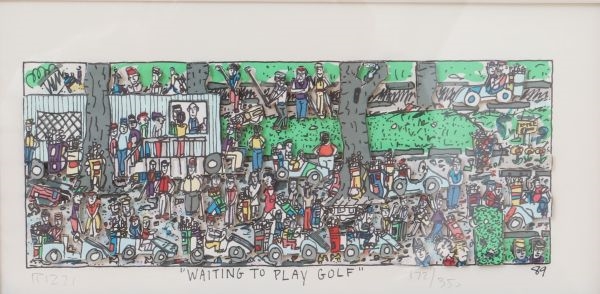 James Rizzi | « Waiting to play golf » de James Rizzi (1950-2011 ...