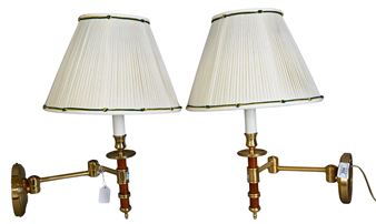 Pair of Christopher Norman Swing Arm Wall Sconces - Christopher Norman