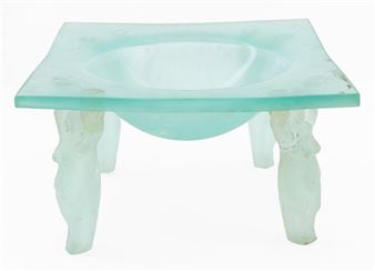 Lucartha Kohler Attr. Figural Glass Centerpiece - Lucartha Kohler